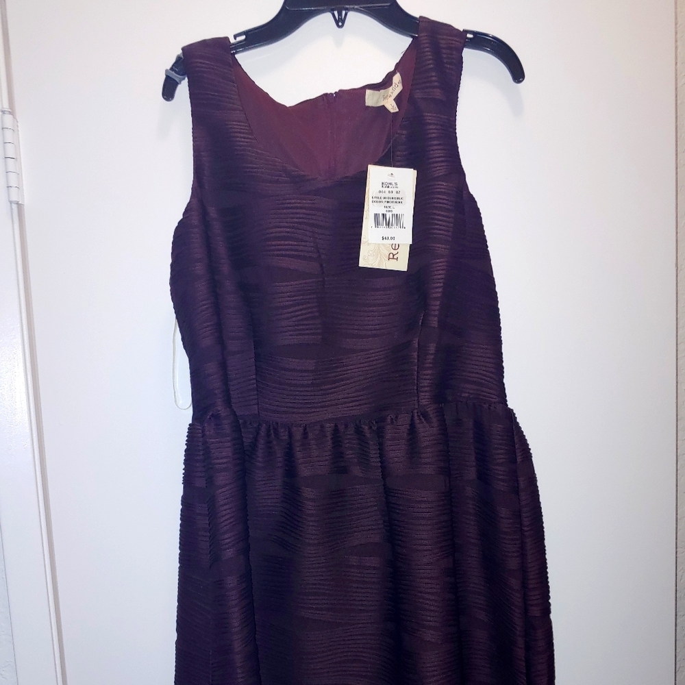 Dress dark burgandy
